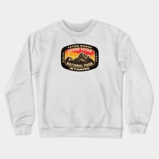 Grand Teton National Park Wyoming Vintage Grunge Distressed Crewneck Sweatshirt